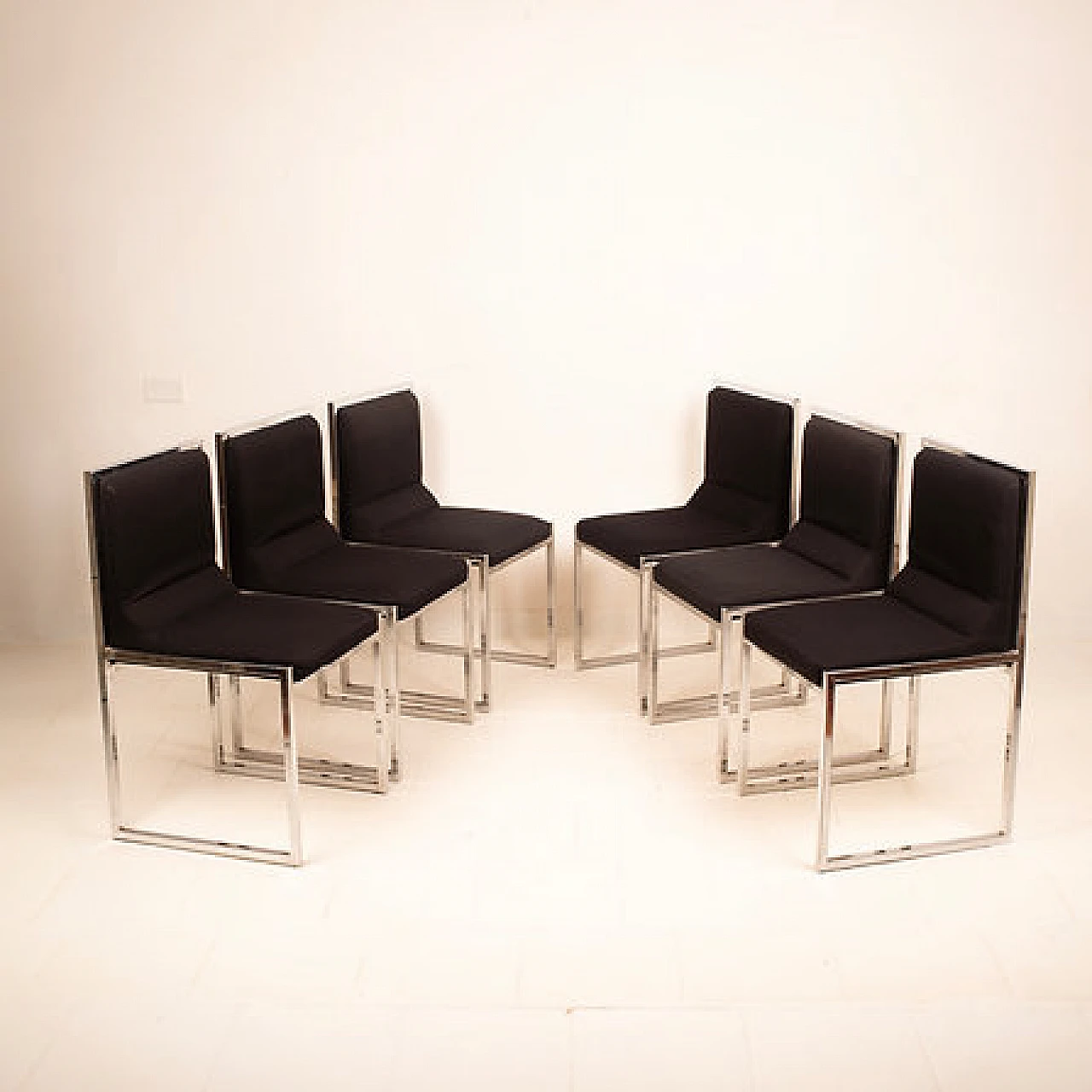 6 Wright-Wright chairs by Nanda Vigo for Driade, 1972 1