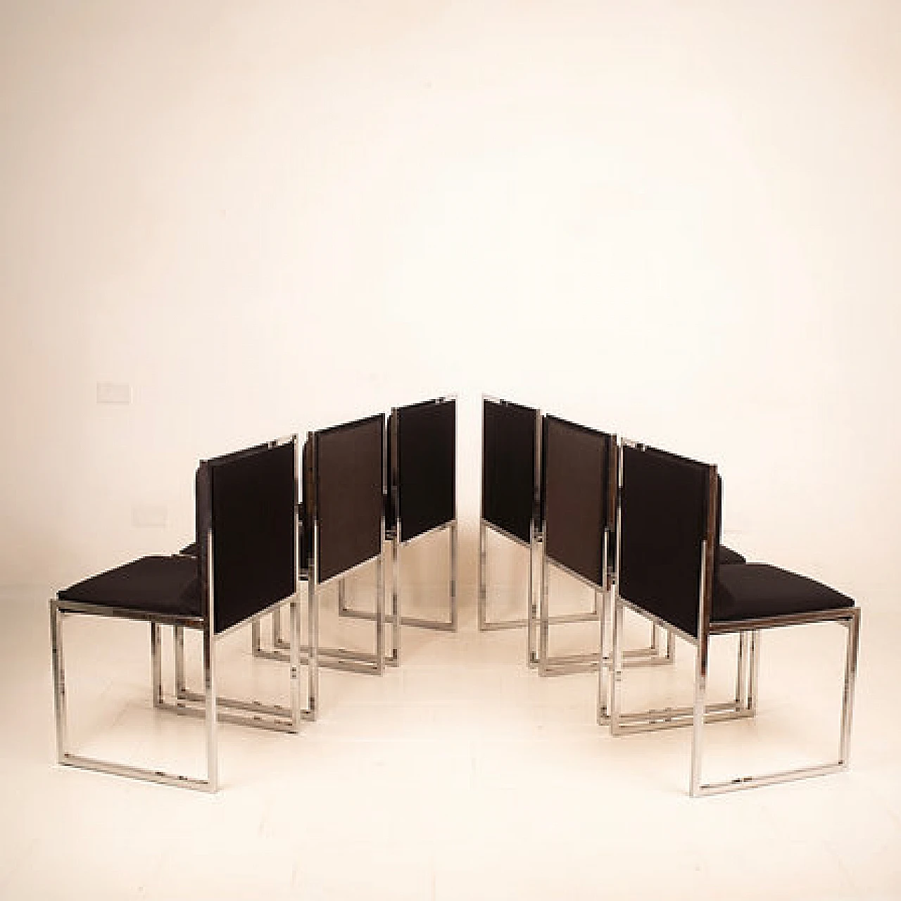 6 Wright-Wright chairs by Nanda Vigo for Driade, 1972 9