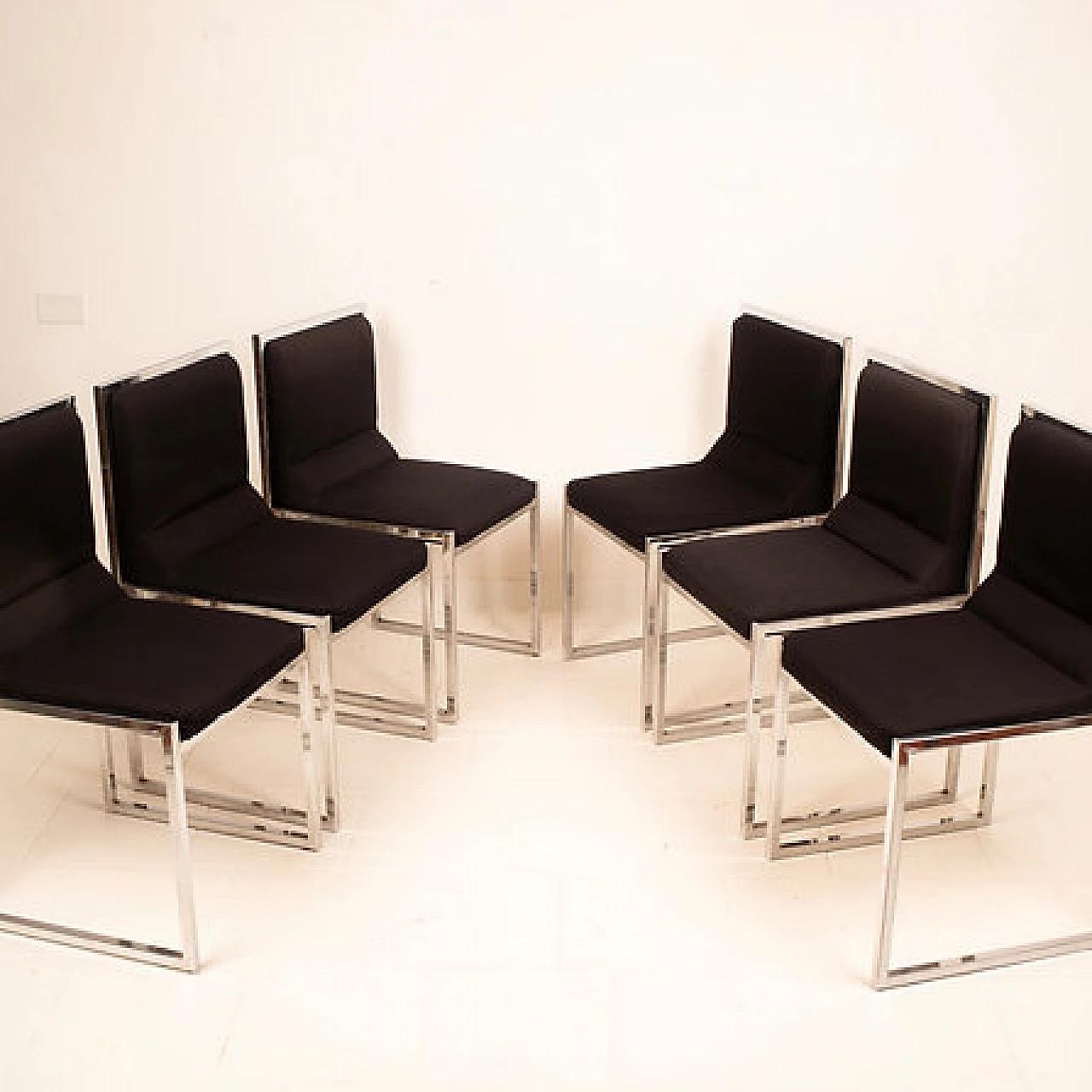 6 Wright-Wright chairs by Nanda Vigo for Driade, 1972 11