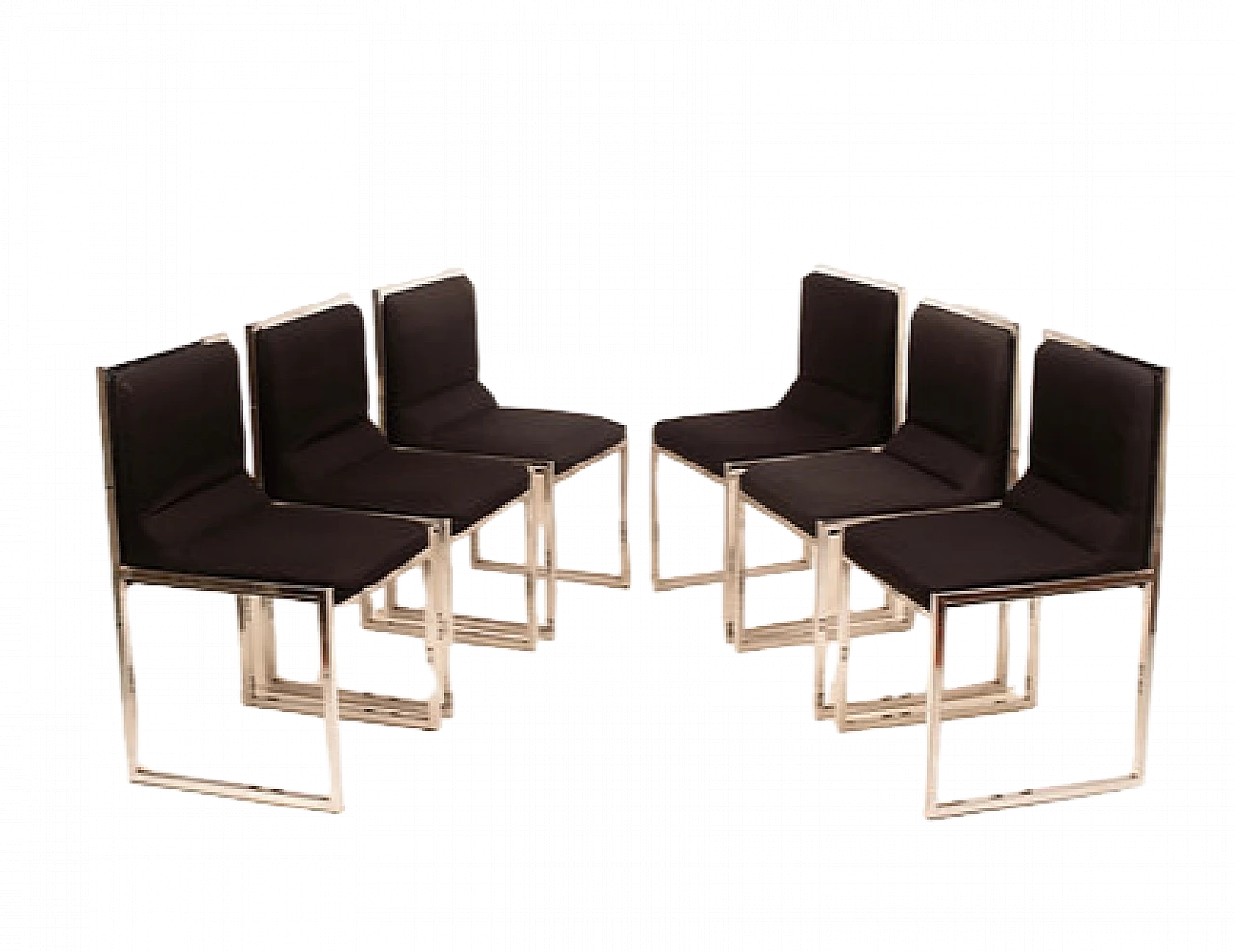 6 Wright-Wright chairs by Nanda Vigo for Driade, 1972 17