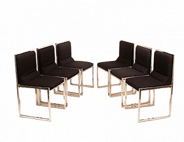 6 Wright-Wright chairs by Nanda Vigo for Driade, 1972