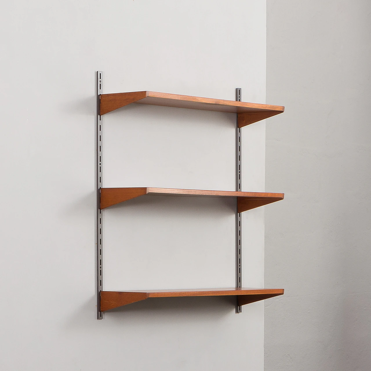 Teak and metal bookcase by Kristiansen for FM Møbler, 1960s 1