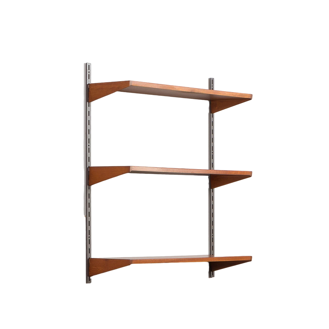 Teak and metal bookcase by Kristiansen for FM Møbler, 1960s 2