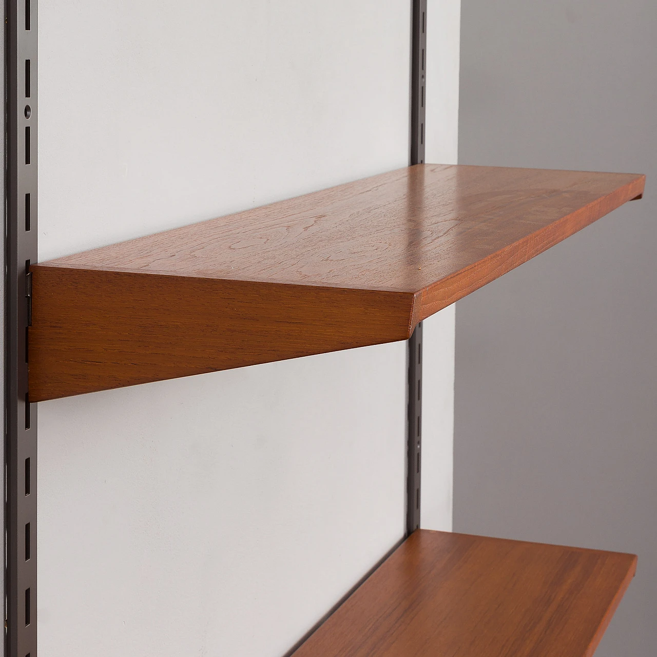 Teak and metal bookcase by Kristiansen for FM Møbler, 1960s 7