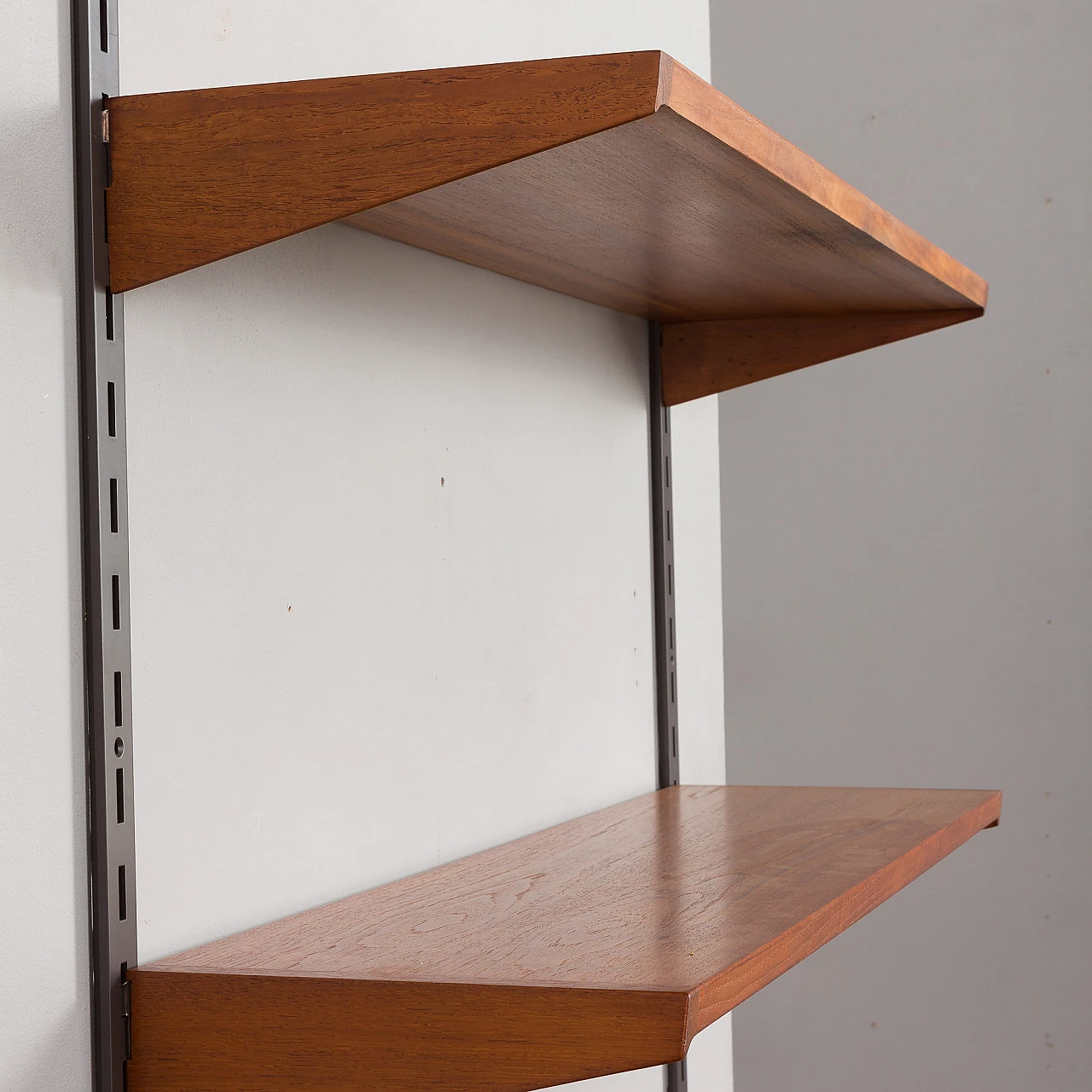 Teak and metal bookcase by Kristiansen for FM Møbler, 1960s 8