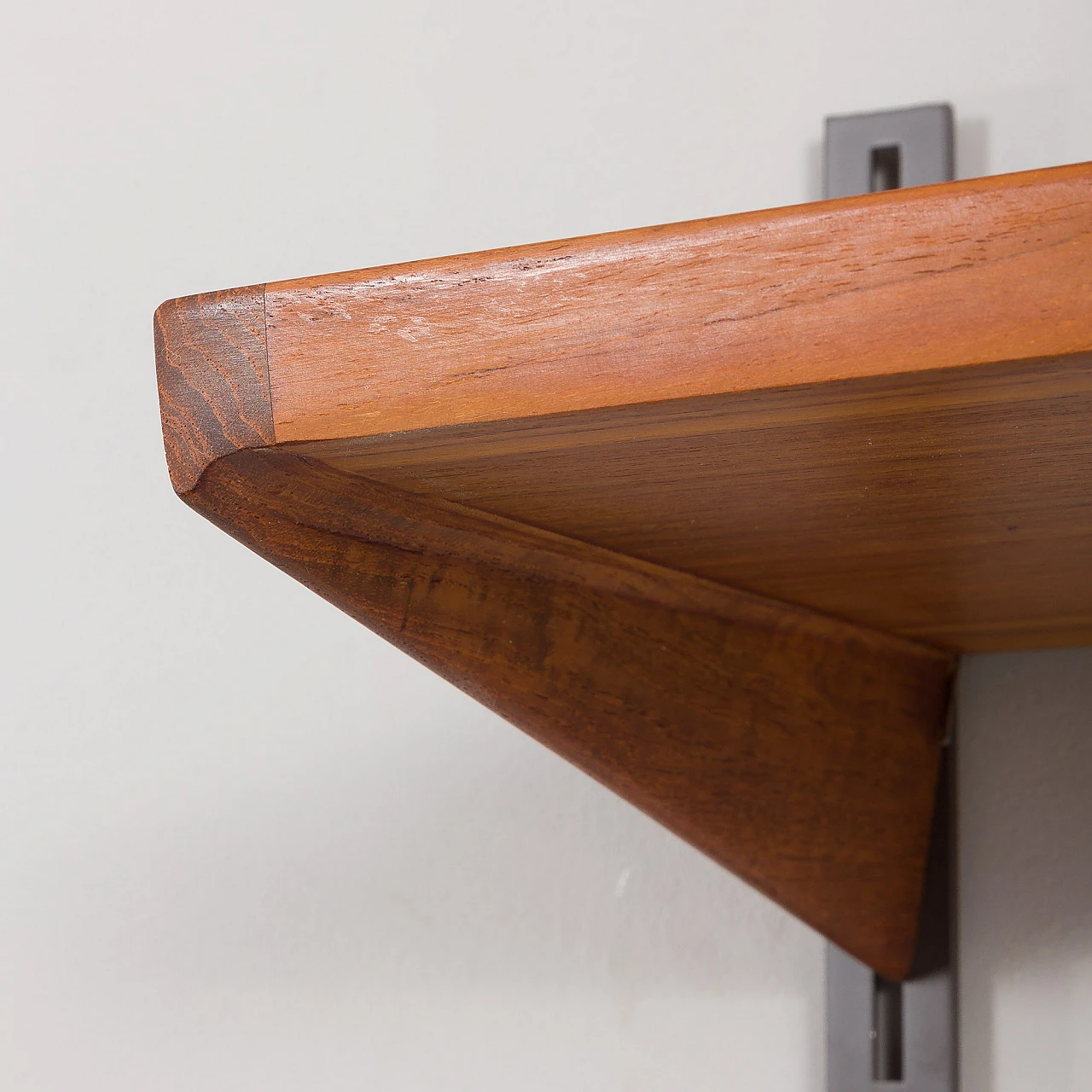 Teak and metal bookcase by Kristiansen for FM Møbler, 1960s 9