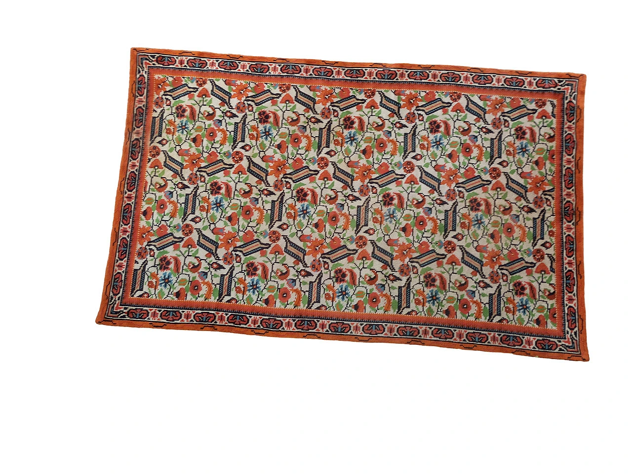 Anatolian-style carpet with Ushak bird design, 1950s 11