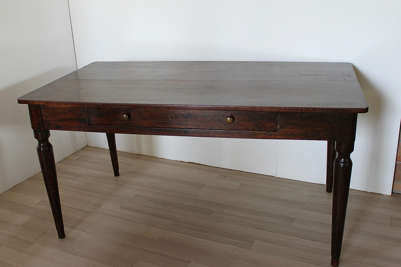 Empire walnut writing desk, early 19th century 1