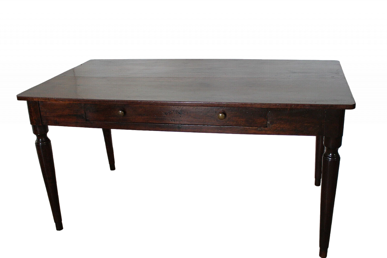 Empire walnut writing desk, early 19th century 2