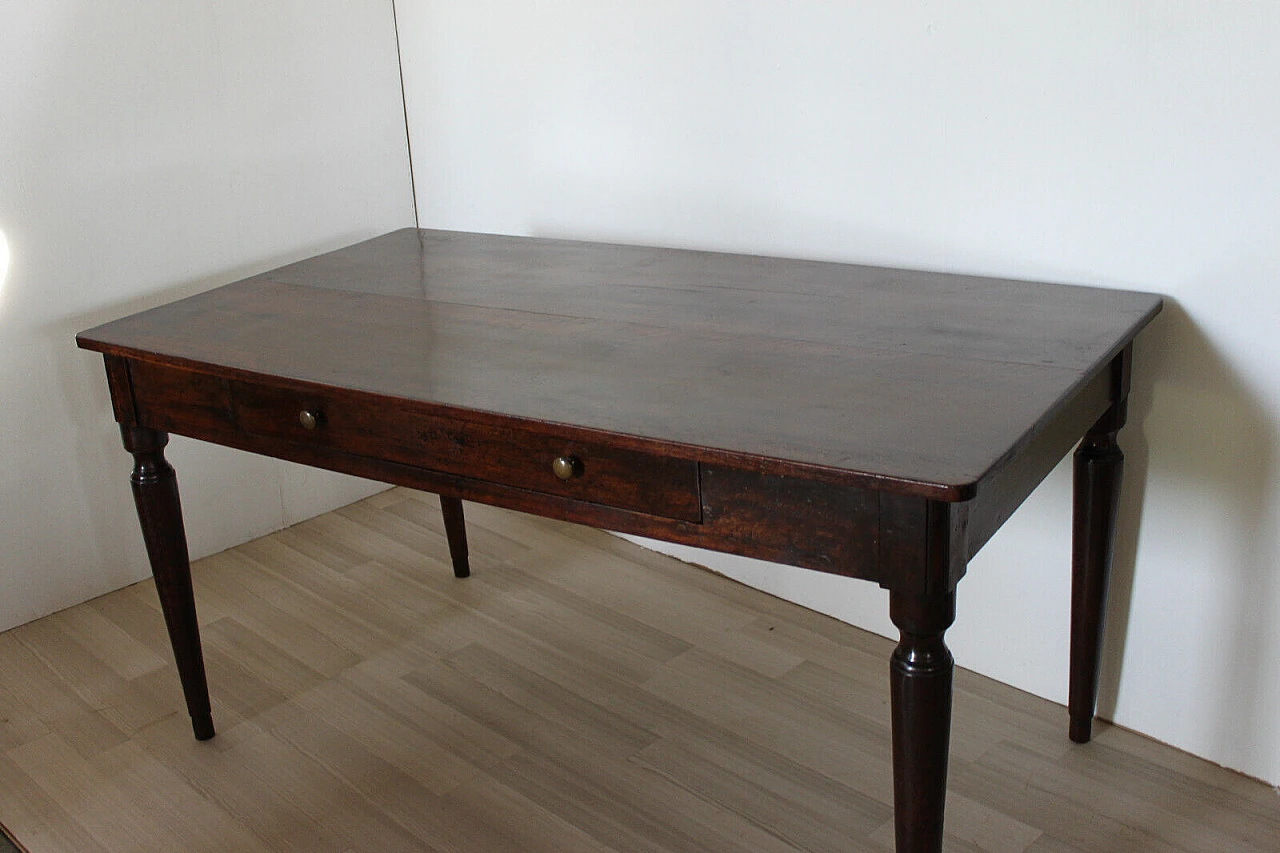 Empire walnut writing desk, early 19th century 3