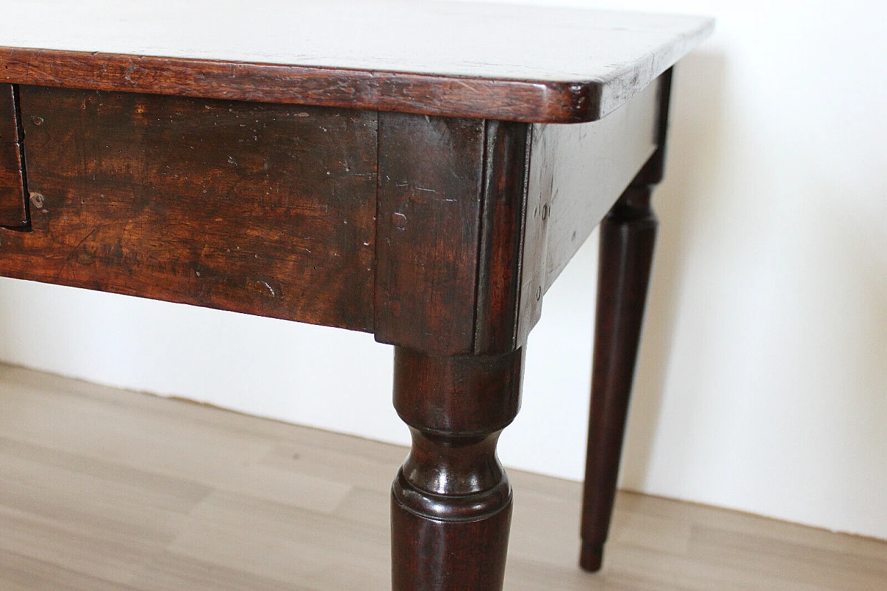 Empire walnut writing desk, early 19th century 6