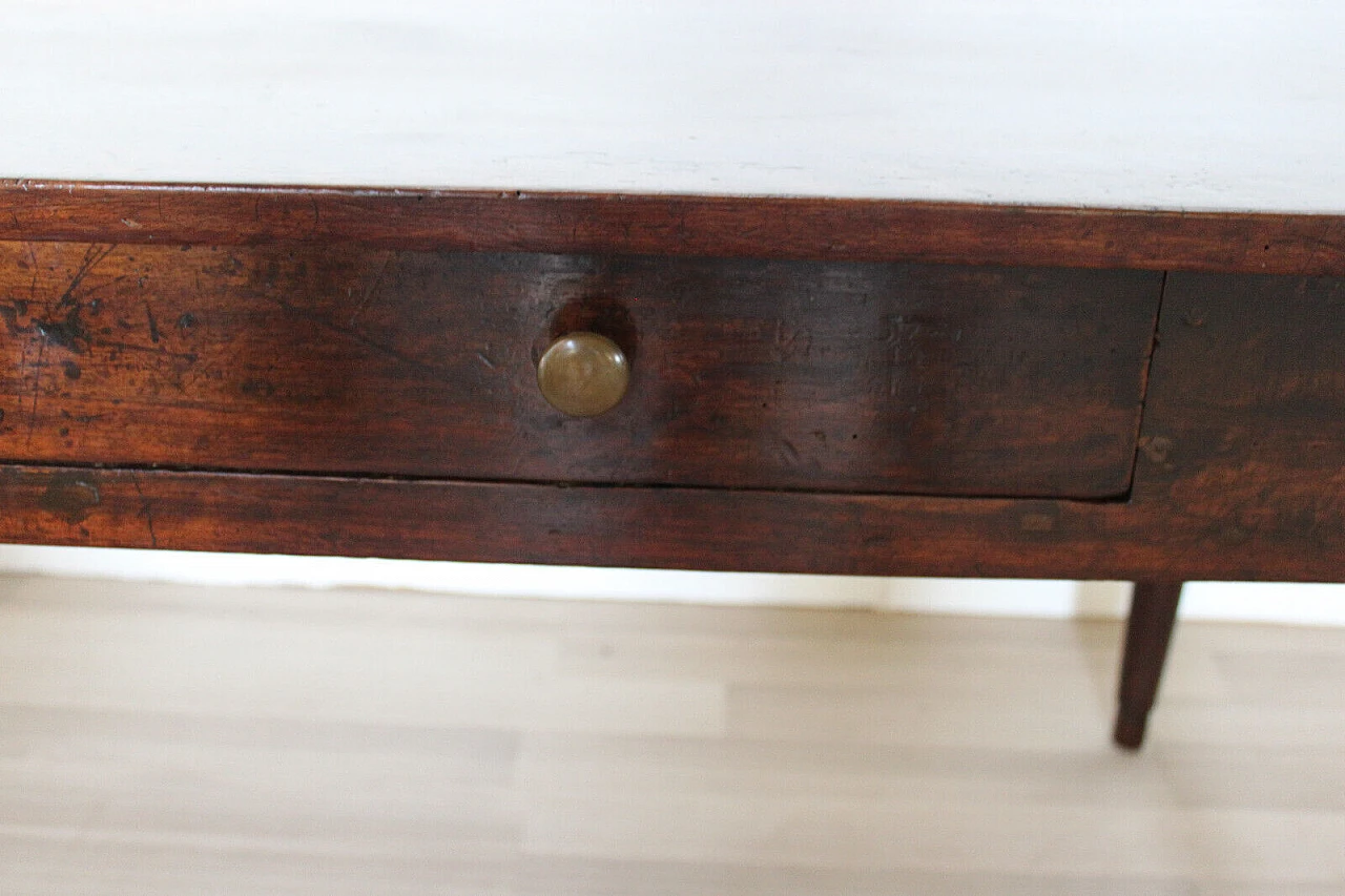 Empire walnut writing desk, early 19th century 8