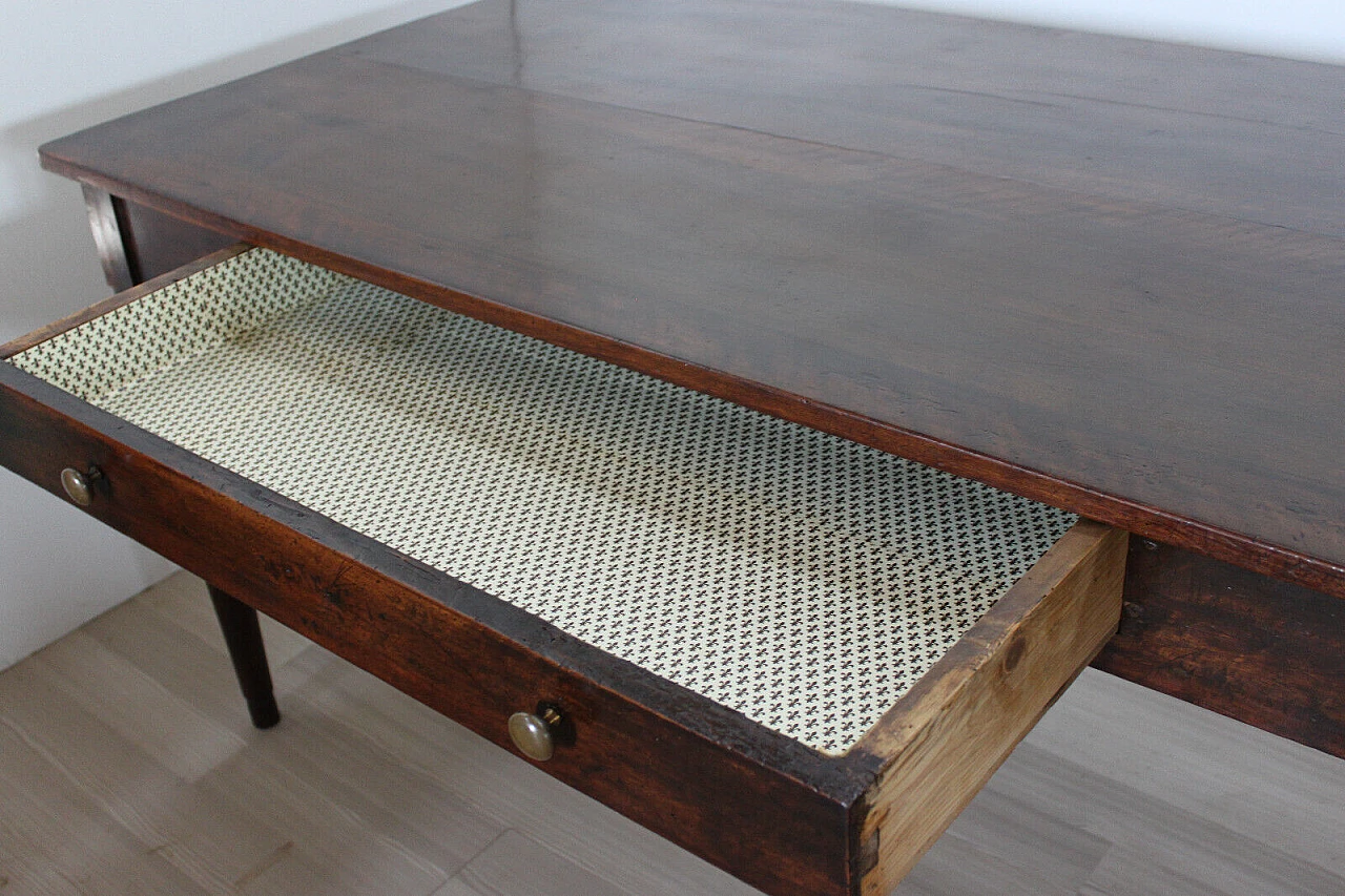 Empire walnut writing desk, early 19th century 9