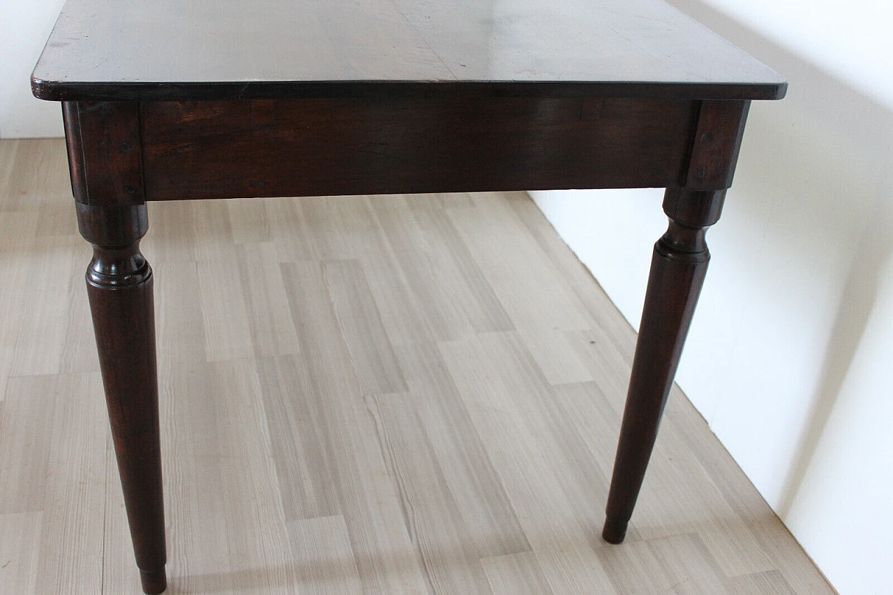 Empire walnut writing desk, early 19th century 12