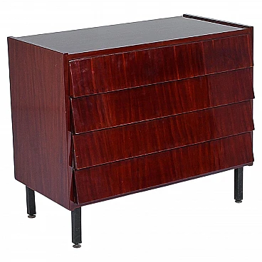 Wooden chest of drawers by Carlo Graffi for Home Torino, 1960s