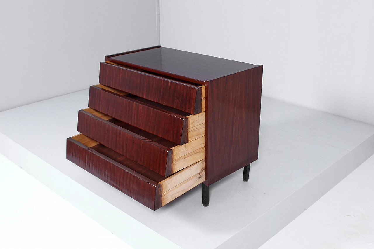 Wooden chest of drawers by Carlo Graffi for Home Torino, 1960s 4