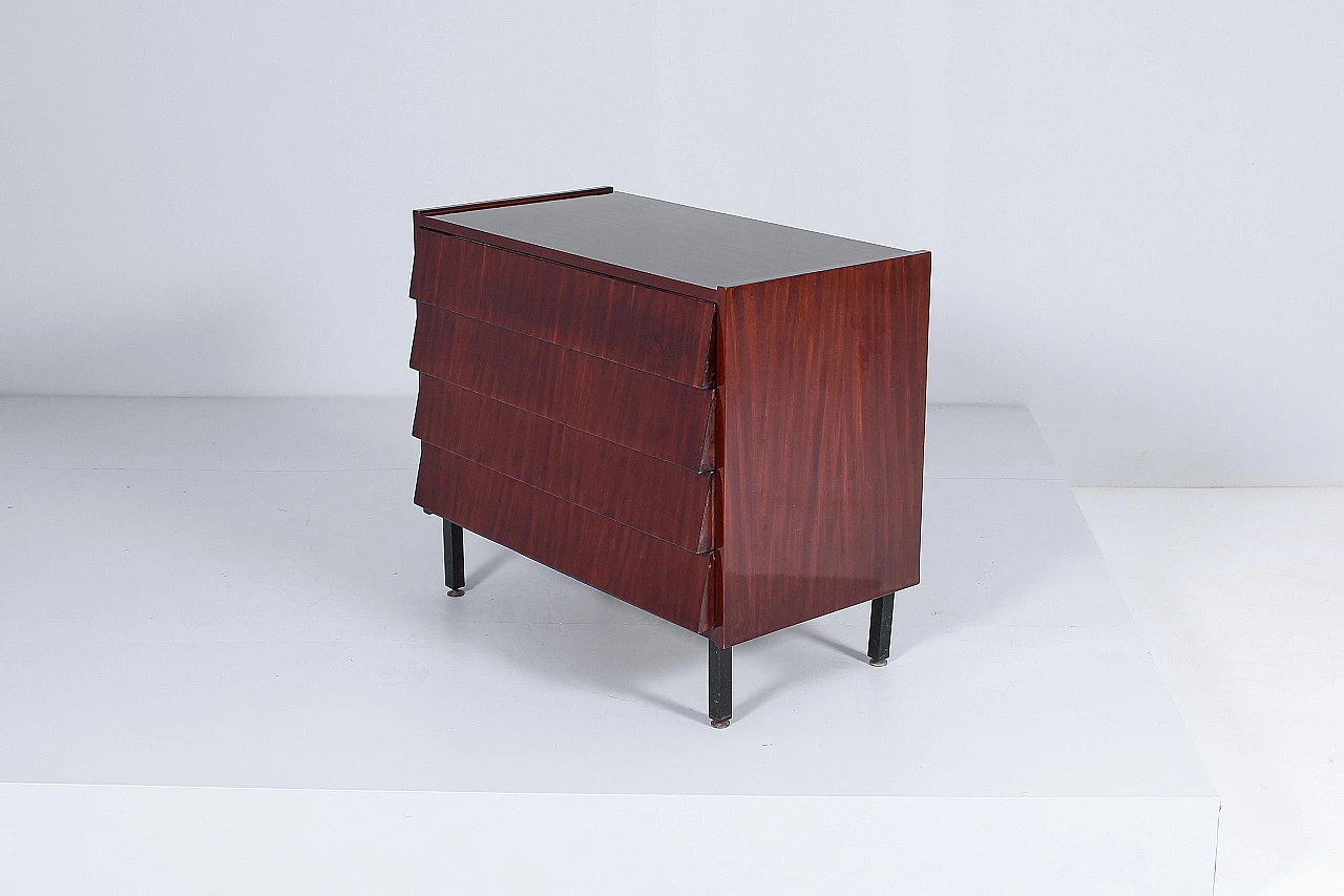 Wooden chest of drawers by Carlo Graffi for Home Torino, 1960s 11