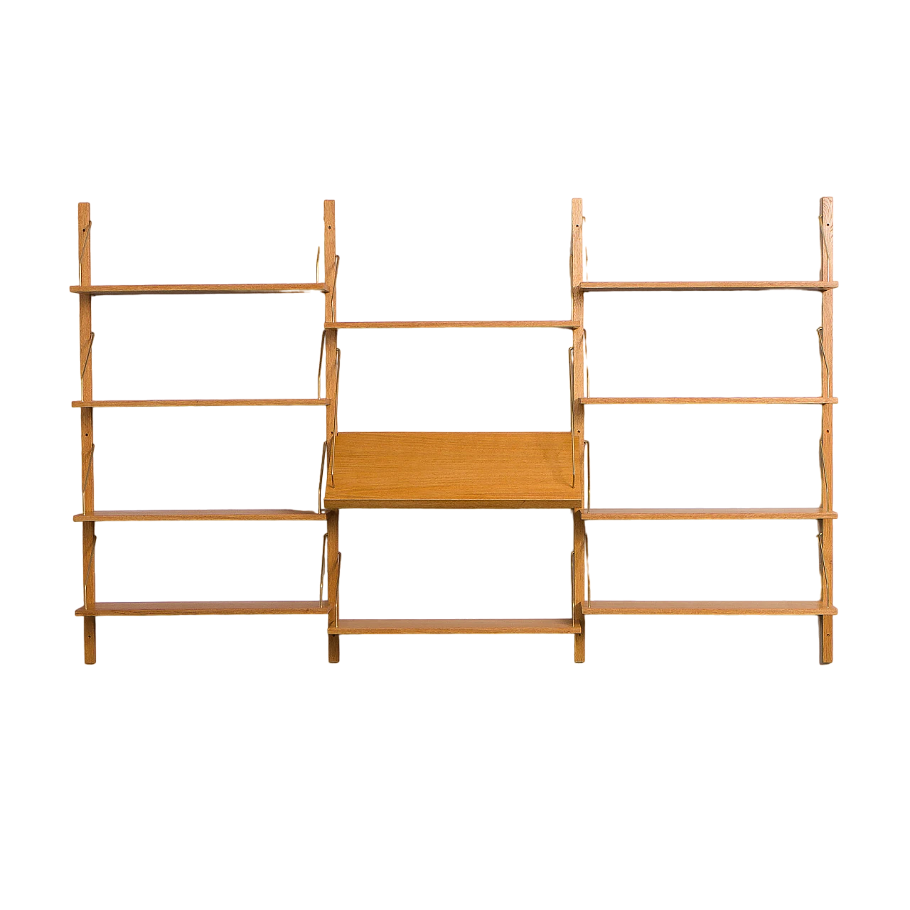 Scandinavian oak bookcase in the style of Poul Cadovius 2