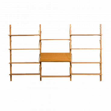 Scandinavian oak bookcase in the style of Poul Cadovius