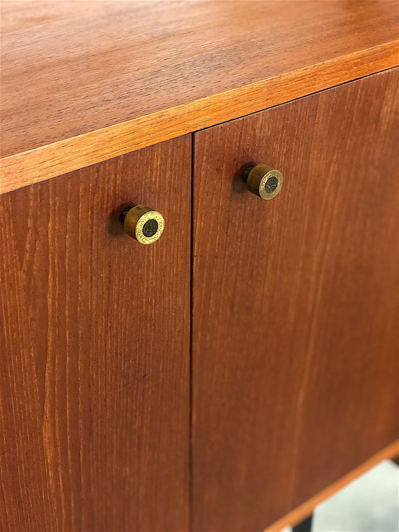 Teak and metal floor-to-ceiling modular bookcase, 1960s 12