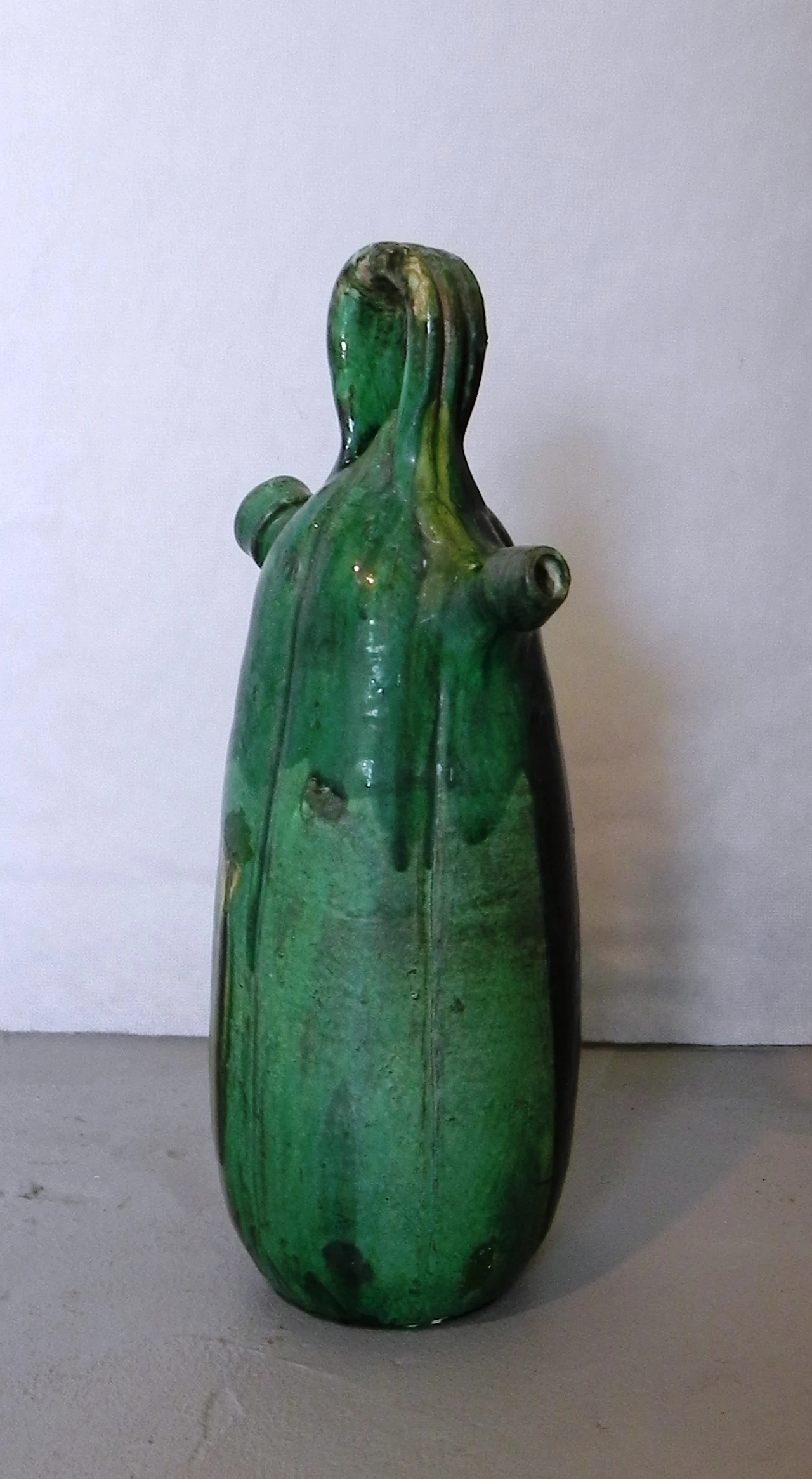 Glazed terracotta flask, 1970s 2