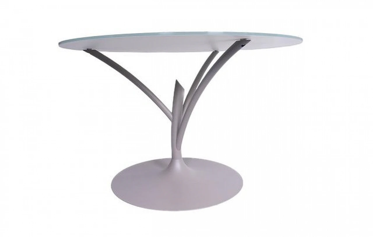 Acacia CS4071 table in metal & glass by Calligaris, 2000s 3