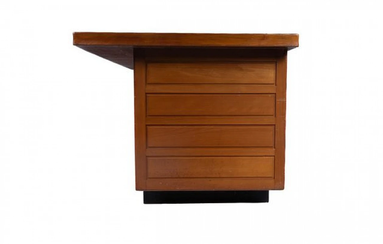 Wooden desk with eight drawers by Anonima Castelli, 1950s 8