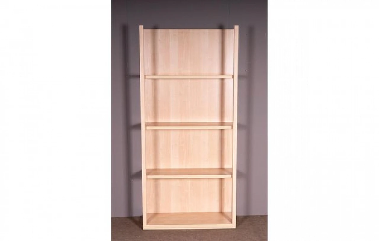 Bookcase in maple wood with 4 shelves, 1960s 1