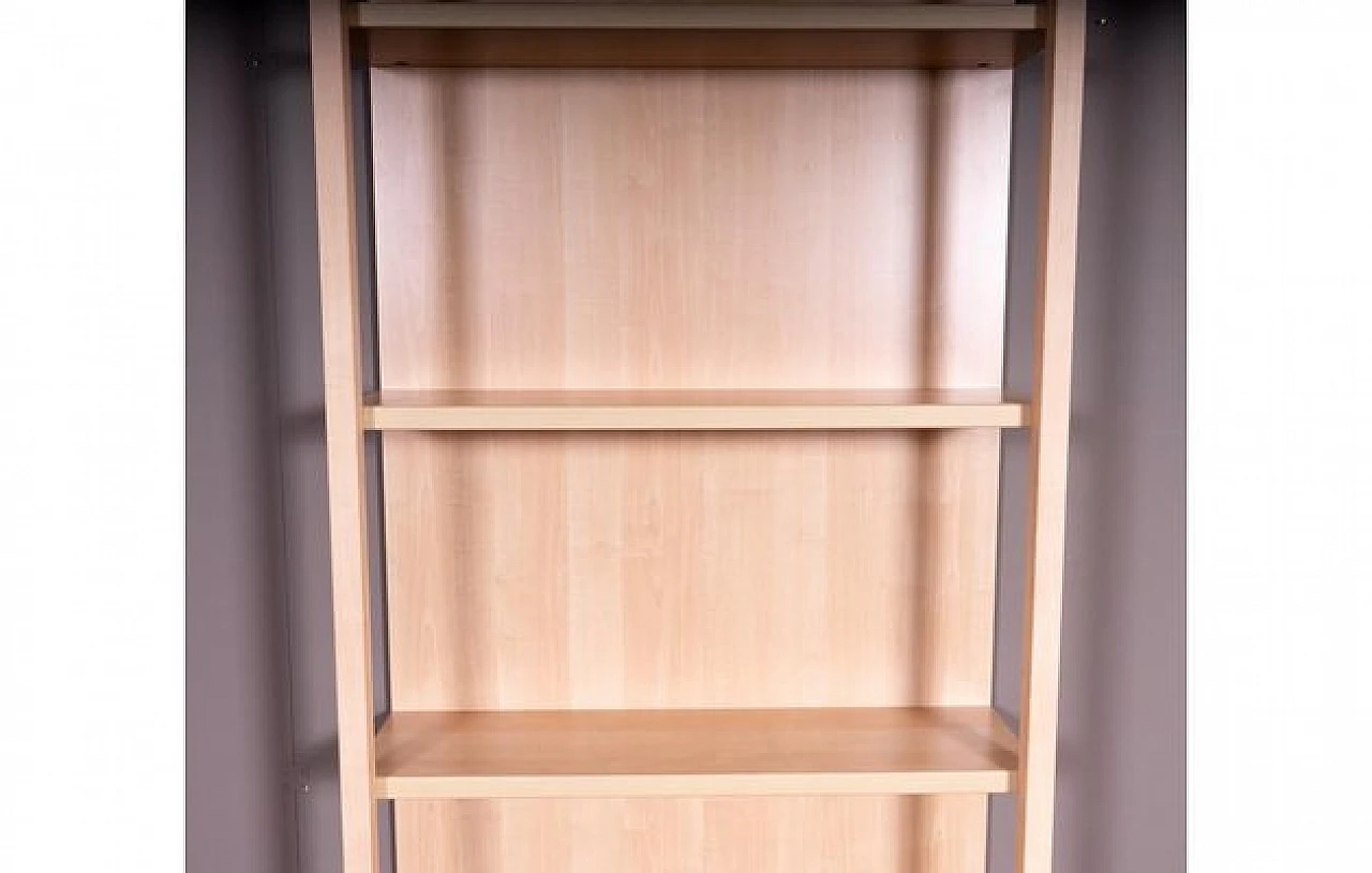 Bookcase in maple wood with 4 shelves, 1960s 4