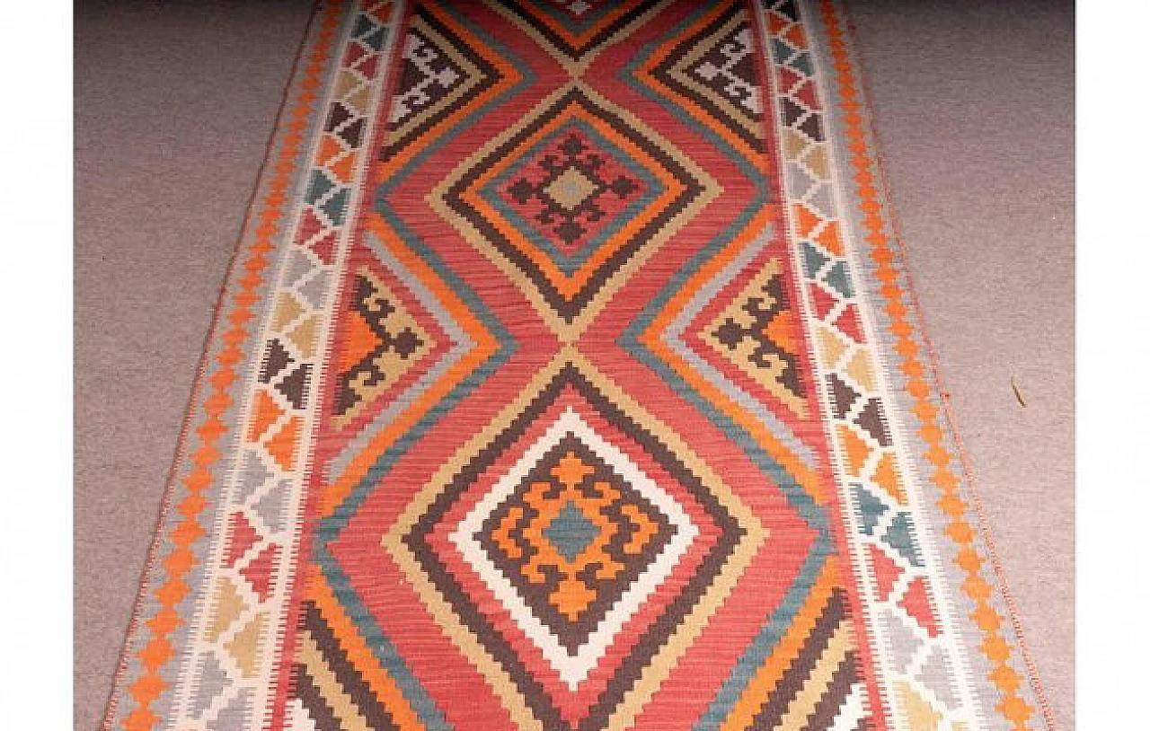 Rectangular Kilim rug in wool, 1950s 2