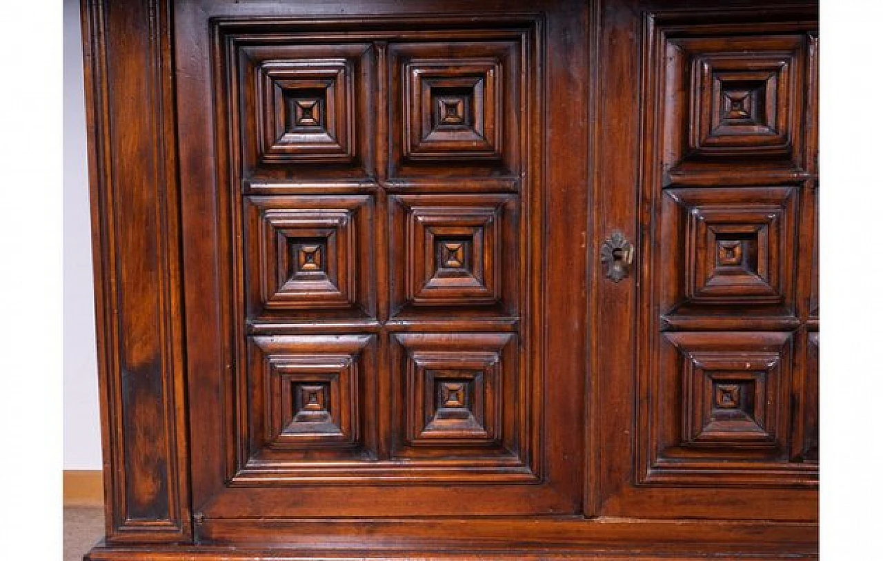 Spanish wooden sideboard with tiles, 1970s 5