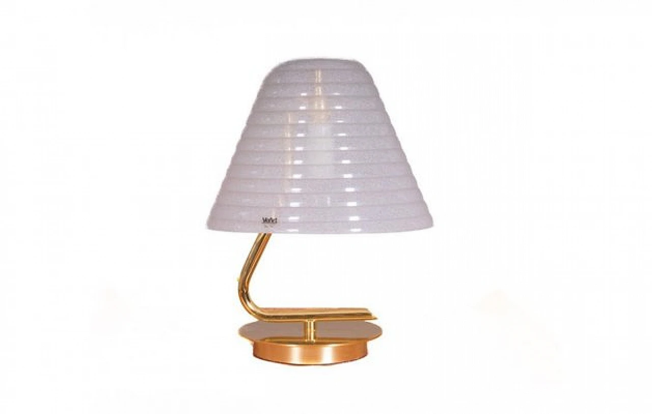 Small table lamp with gilded base, 1970s 1