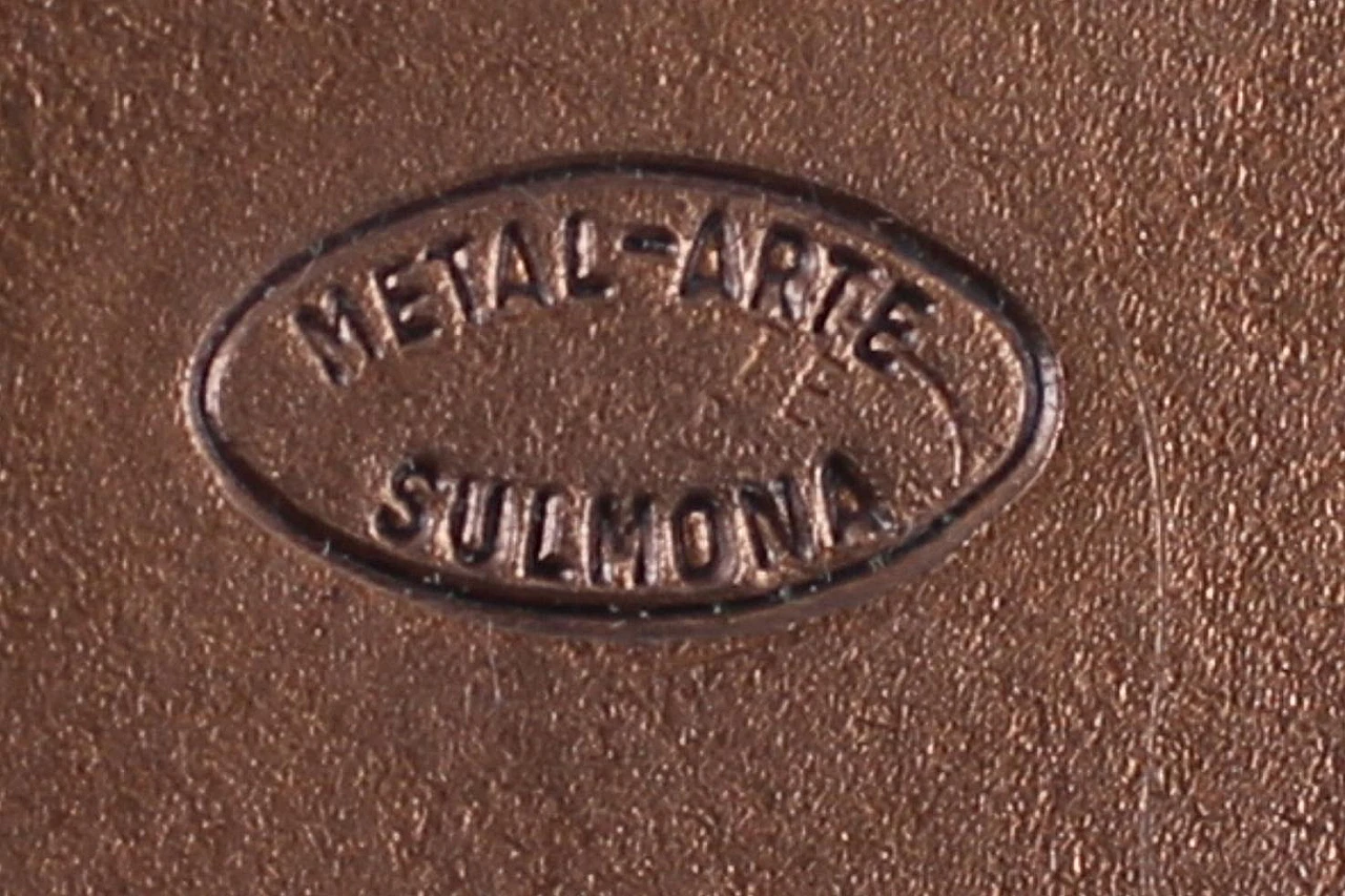 Enamelled copper centrepiece by Metal Art Sulmona, 1950s 11