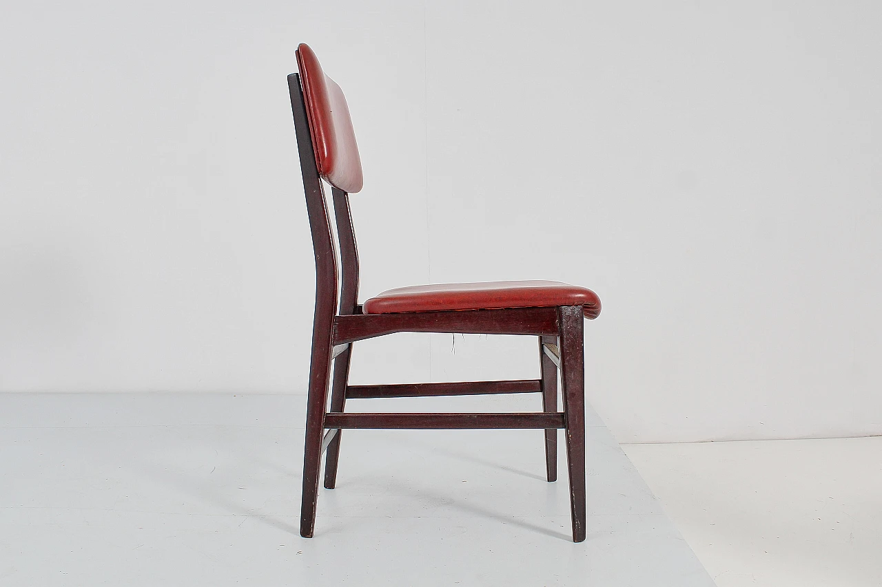 4 Wooden chairs attributed to V. Dassi & E. Palutari, 1960s 10