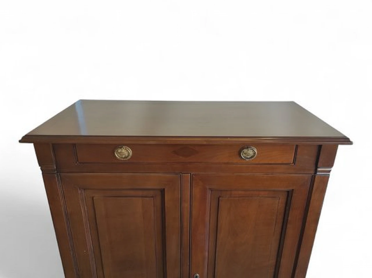 Walnut bar cabinet with inside light, 1980s 4