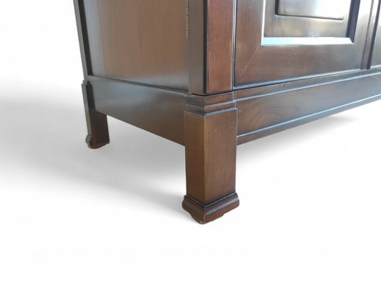 Walnut bar cabinet with inside light, 1980s 13