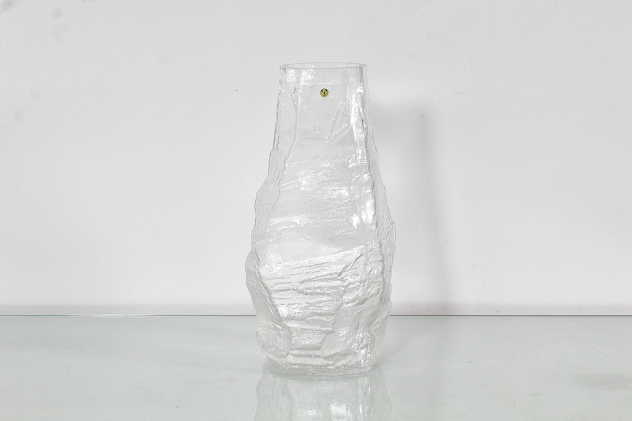 Glacier glass vase by Peill & Putzler, 1970s 2