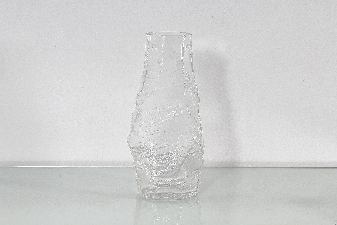 Glacier glass vase by Peill & Putzler, 1970s 4