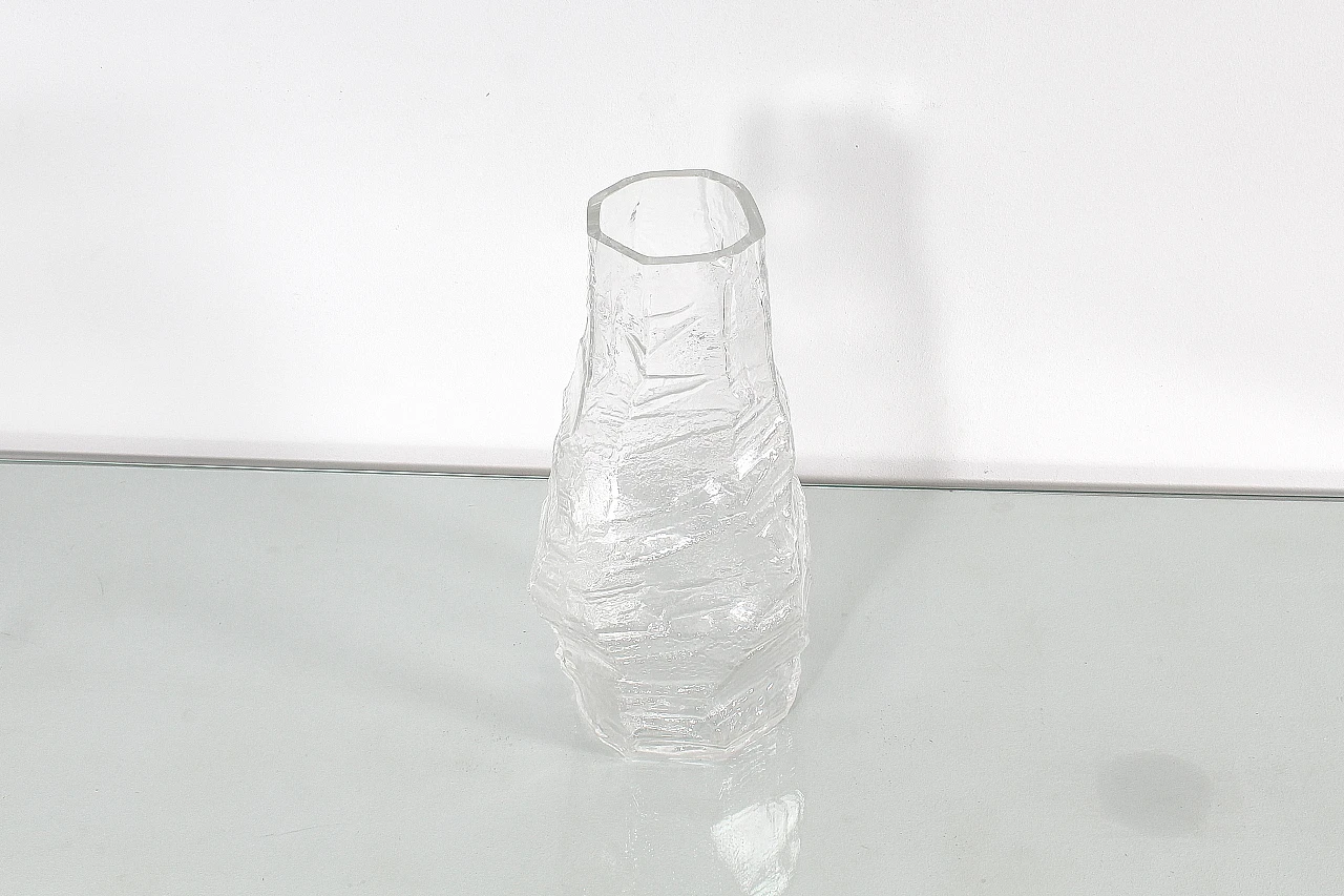 Glacier glass vase by Peill & Putzler, 1970s 6