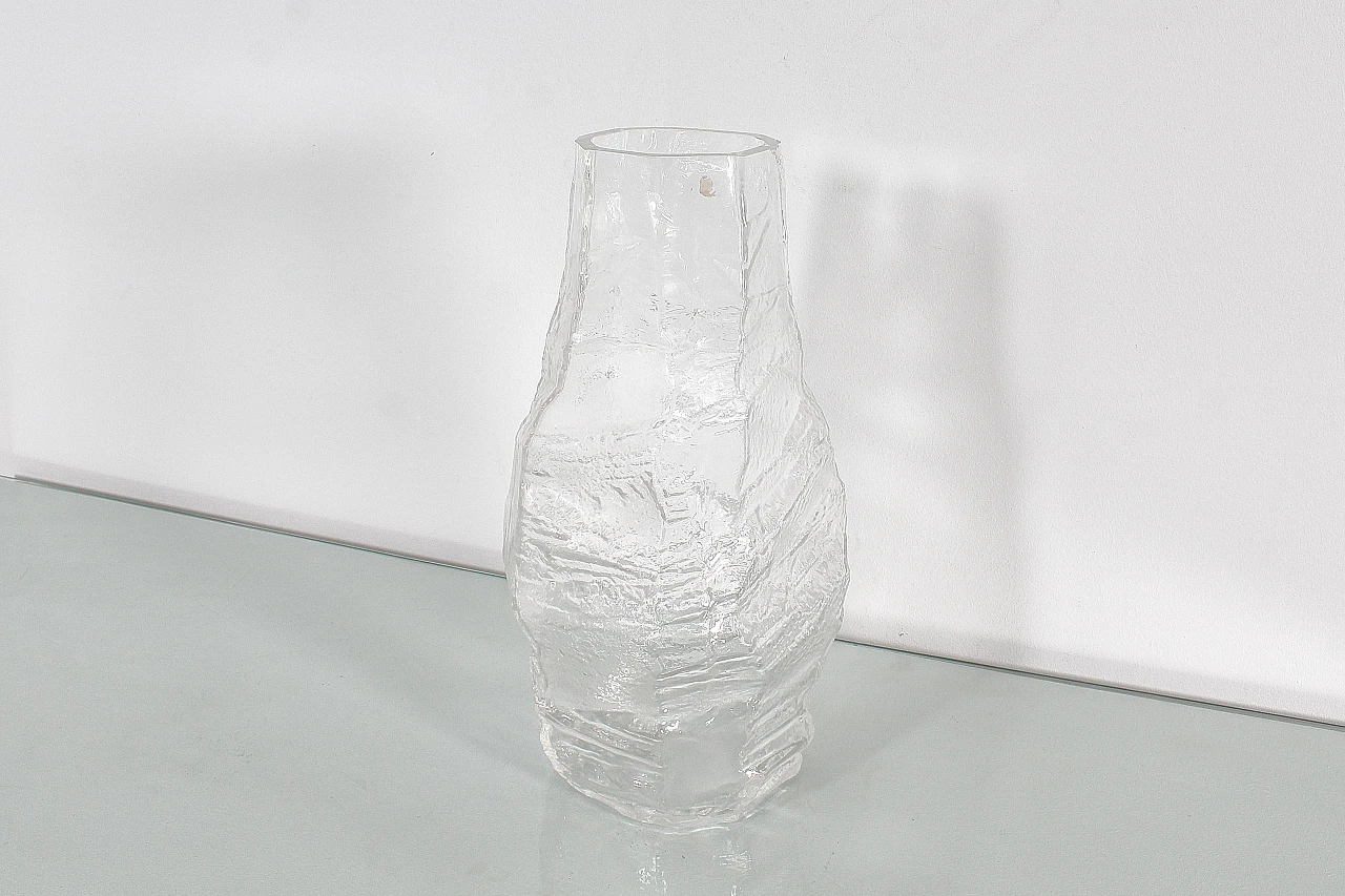 Glacier glass vase by Peill & Putzler, 1970s 7