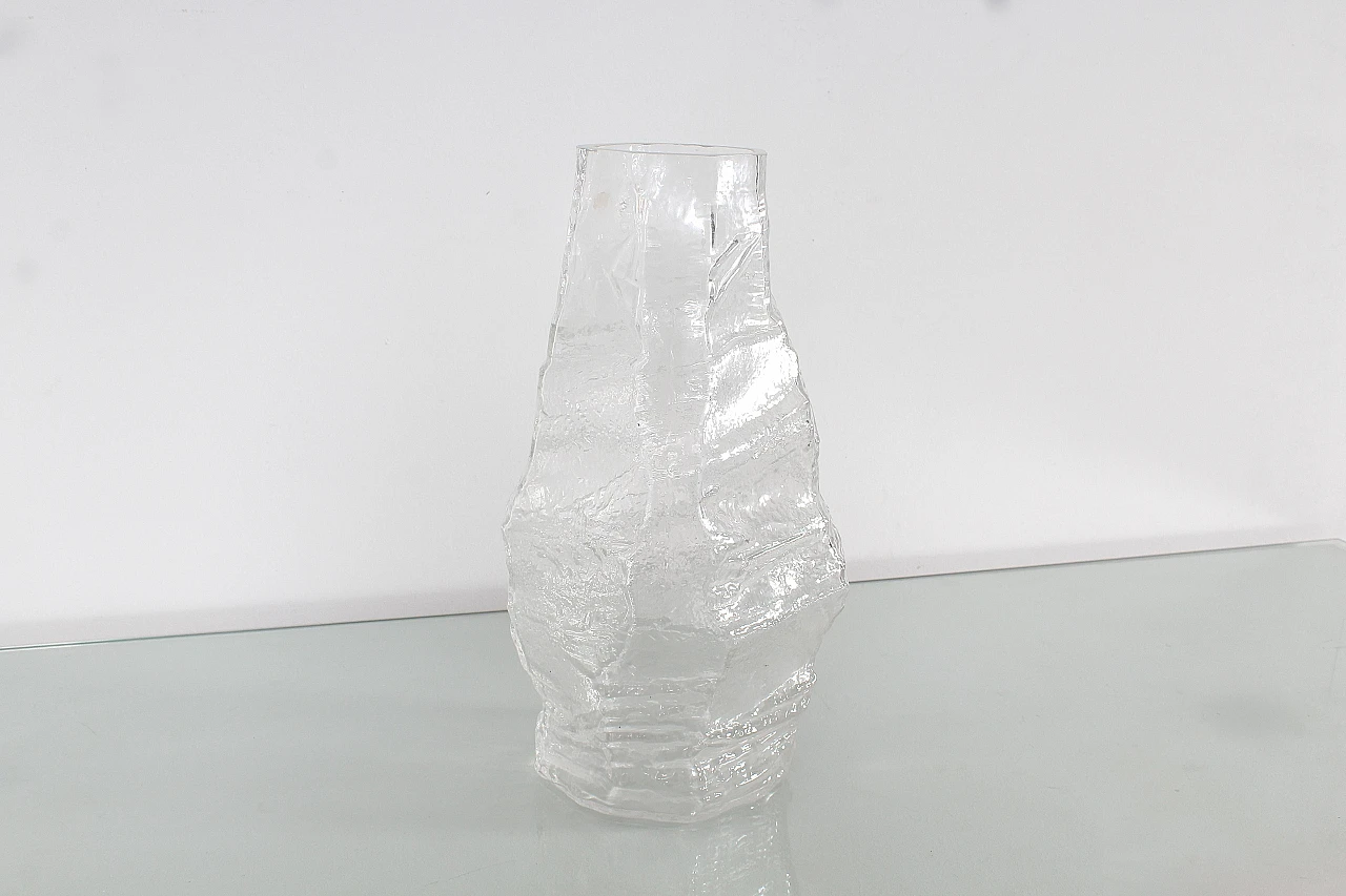 Glacier glass vase by Peill & Putzler, 1970s 8