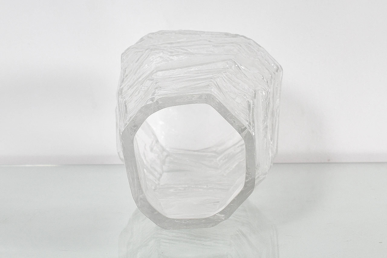 Glacier glass vase by Peill & Putzler, 1970s 9