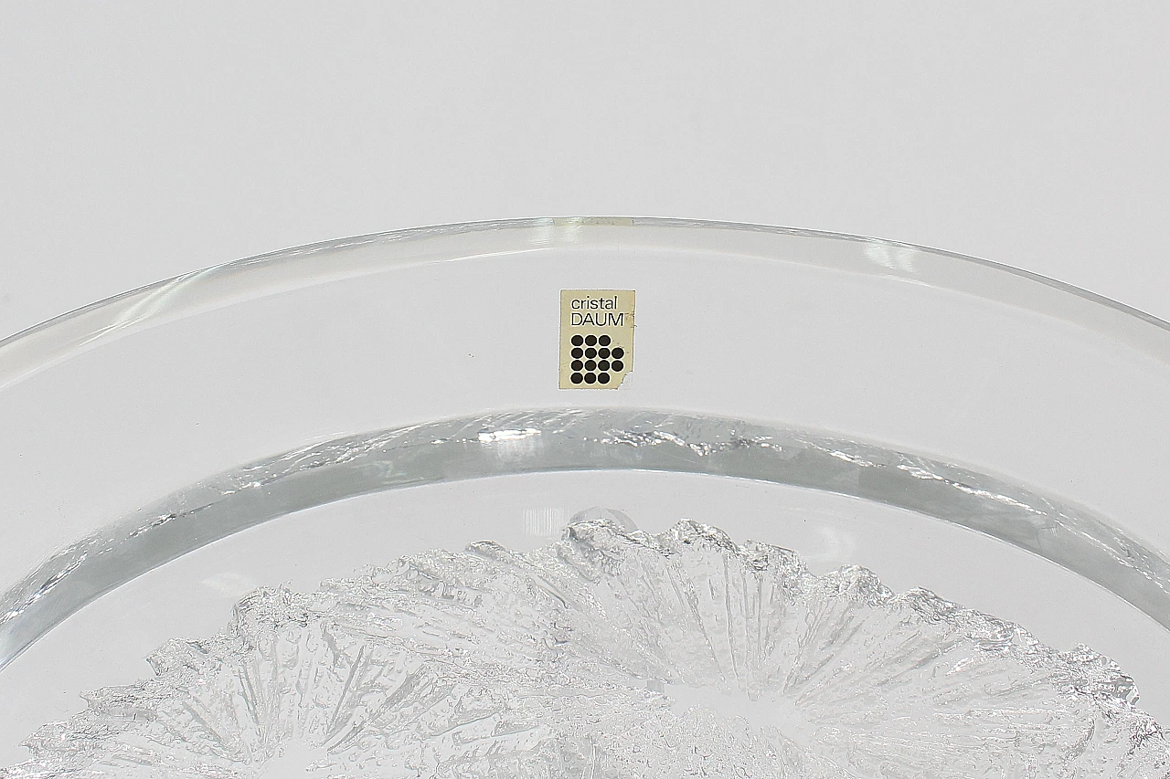 Cratère crystal centrepiece by Daum France, 1960s 4