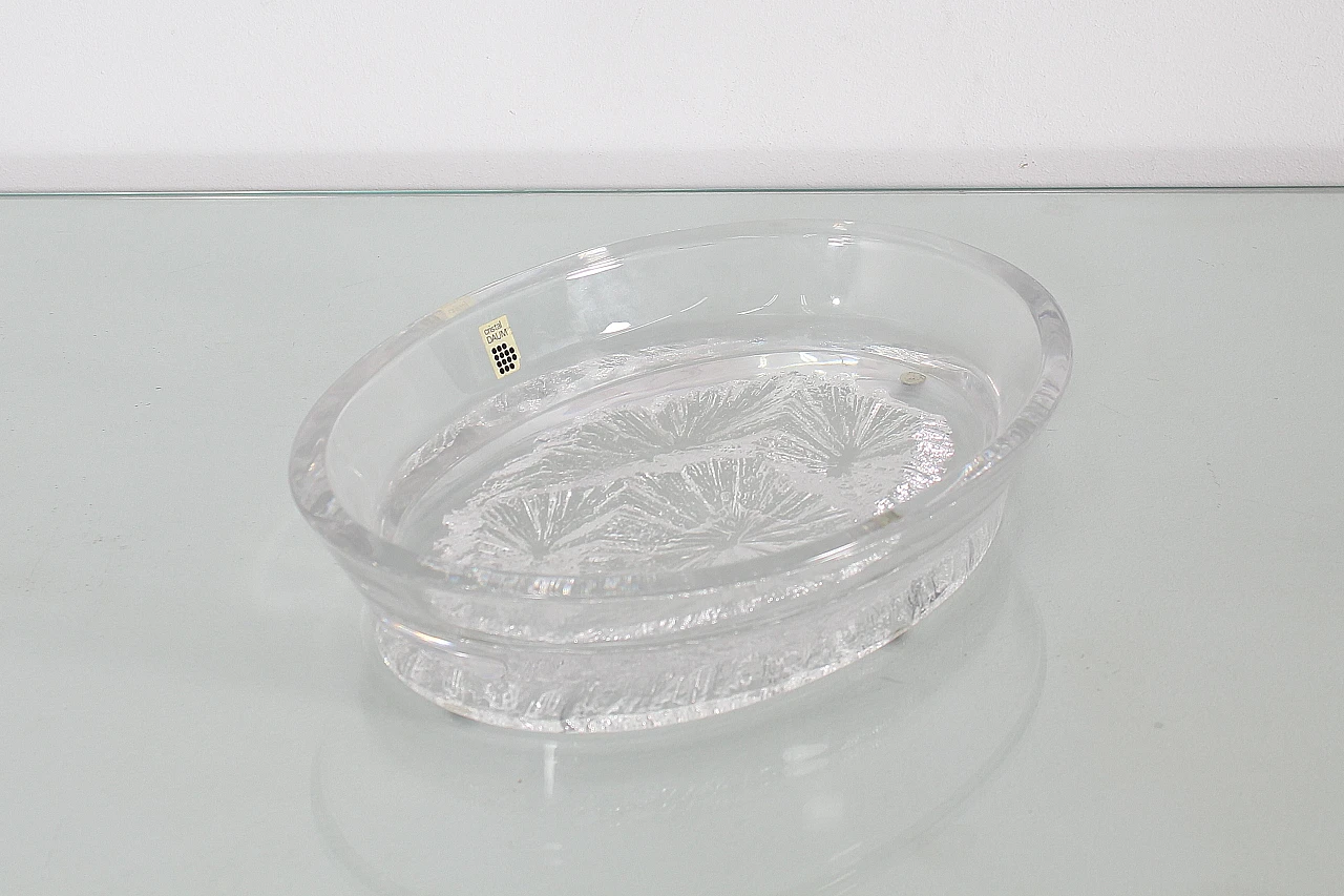 Cratère crystal centrepiece by Daum France, 1960s 8