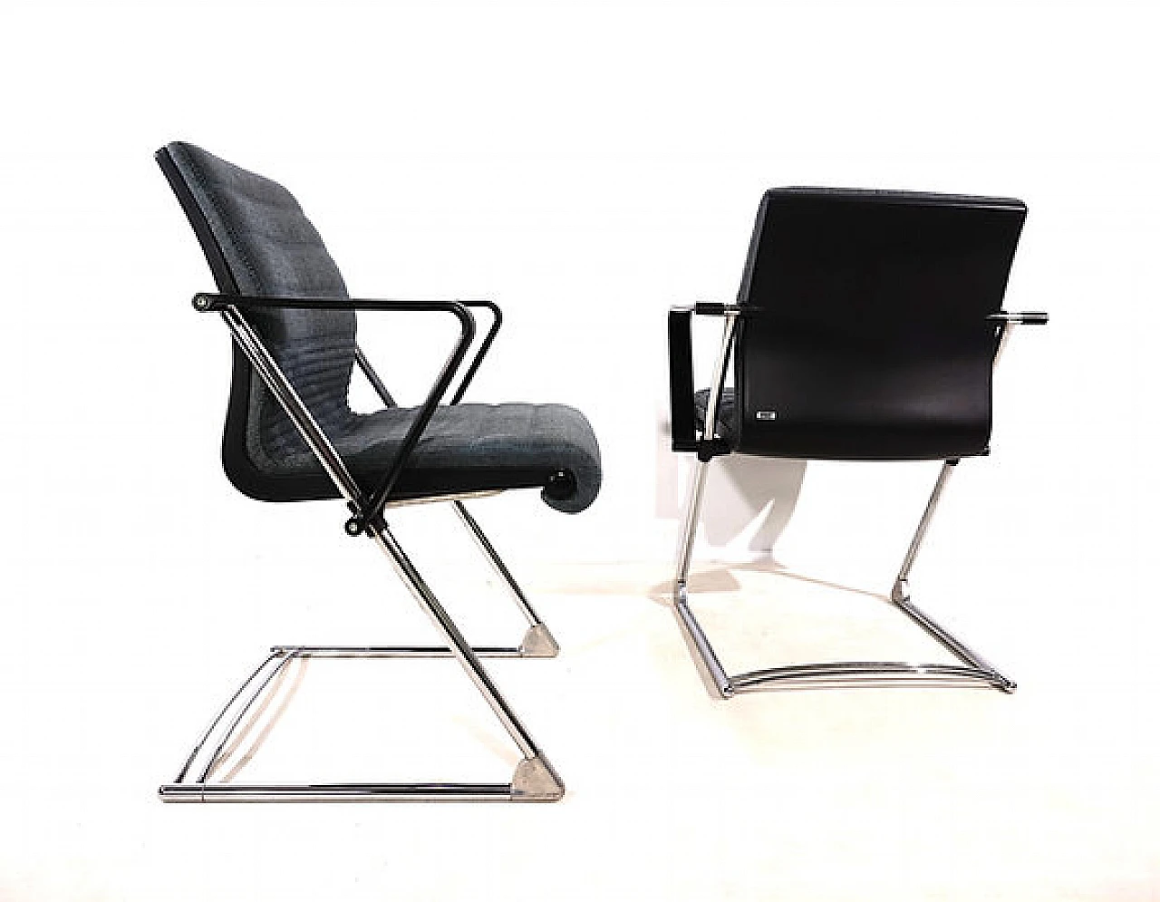 Pair of Z armchairs by Hans Ullrich Bitsch for Drabert, 1980s 11