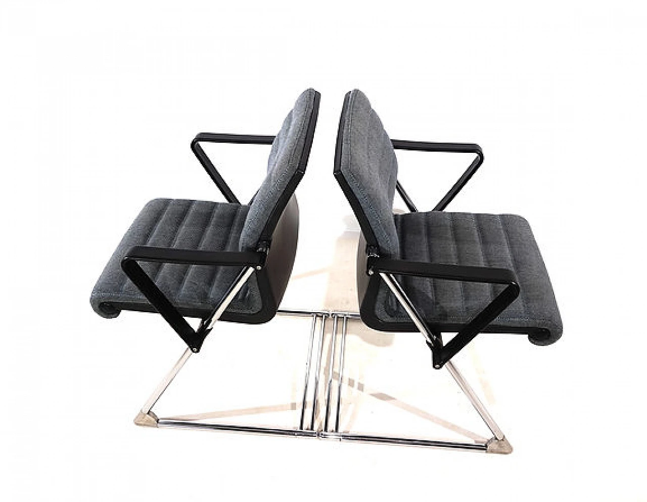 Pair of Z armchairs by Hans Ullrich Bitsch for Drabert, 1980s 15