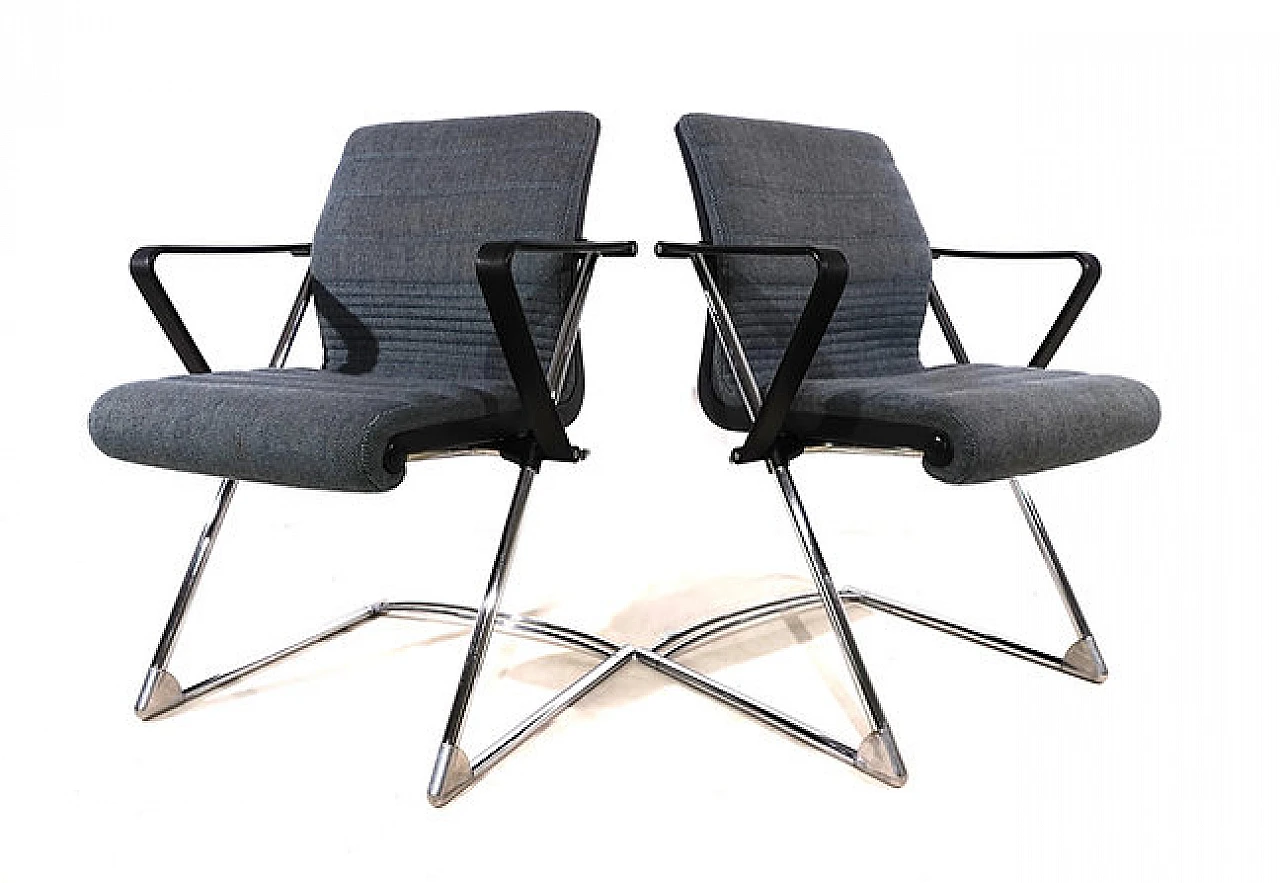 Pair of Z armchairs by Hans Ullrich Bitsch for Drabert, 1980s 16