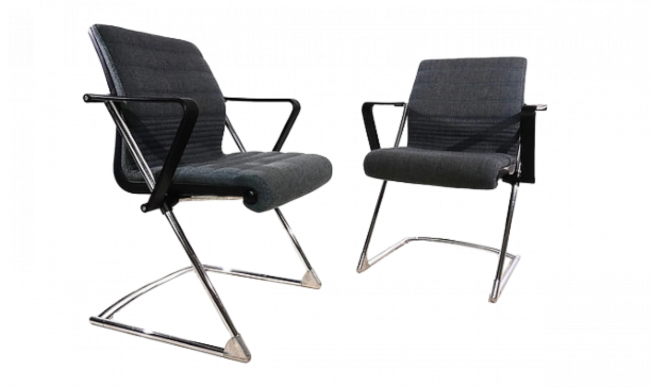 Pair of Z armchairs by Hans Ullrich Bitsch for Drabert, 1980s 17