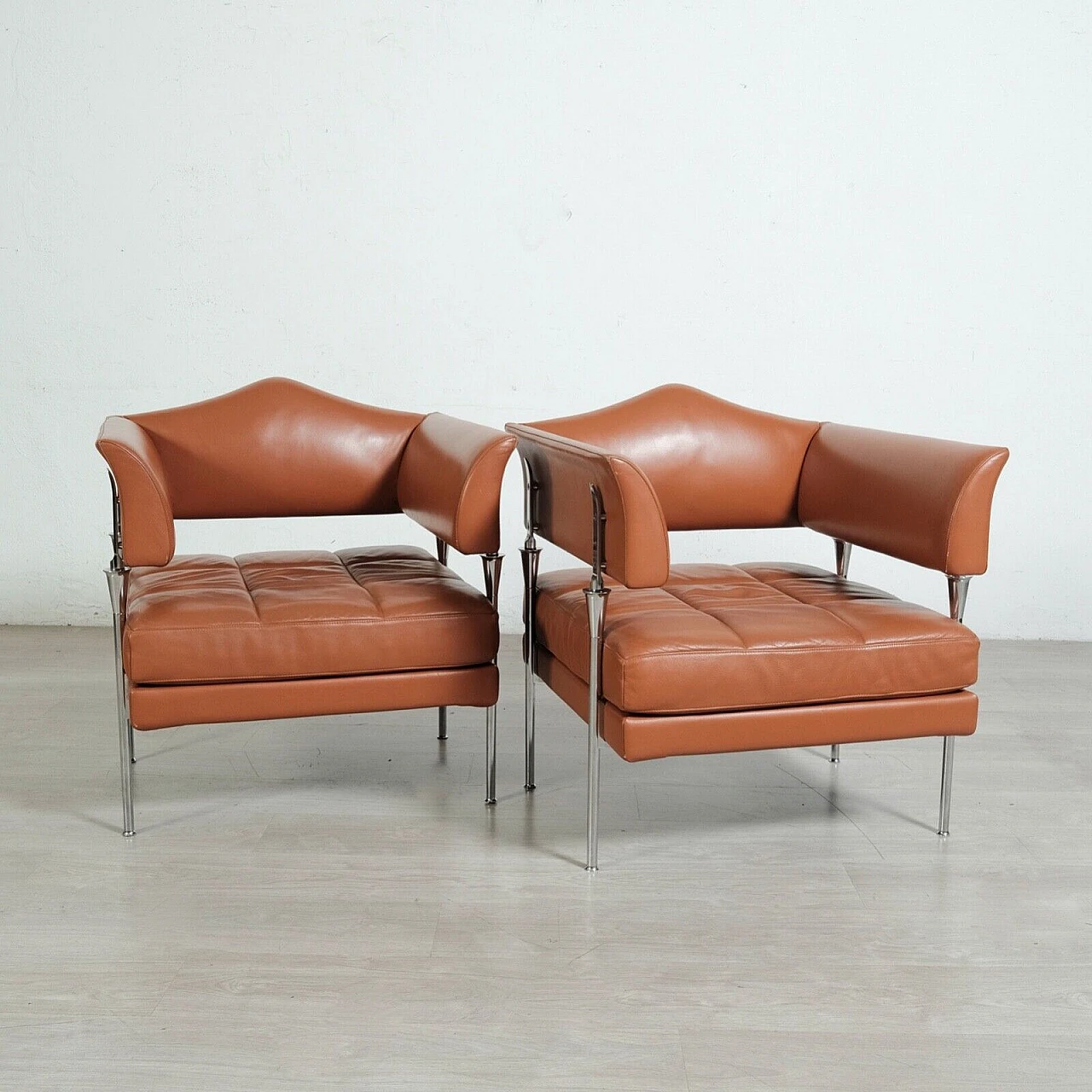 Pair of Hydra Sirius armchairs by Poltrona Frau, 1990s 7