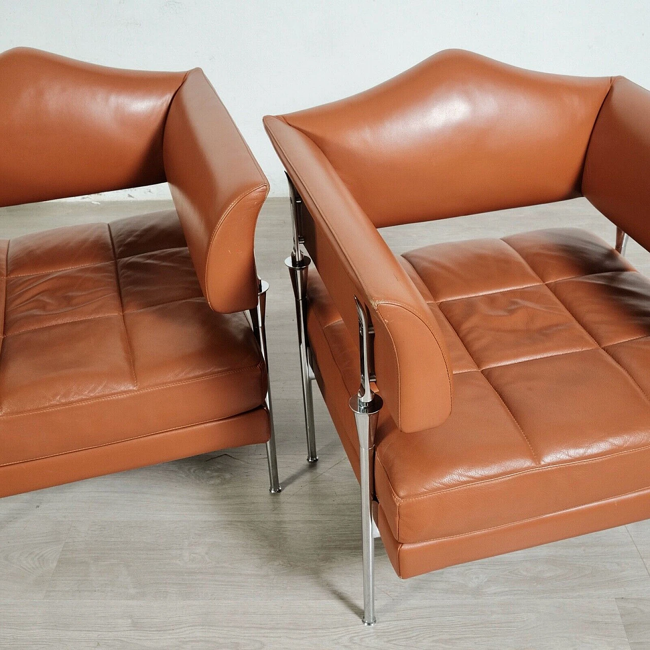 Pair of Hydra Sirius armchairs by Poltrona Frau, 1990s 12